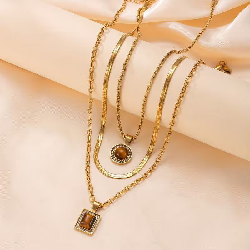 Collier Géométriques 3 pièces