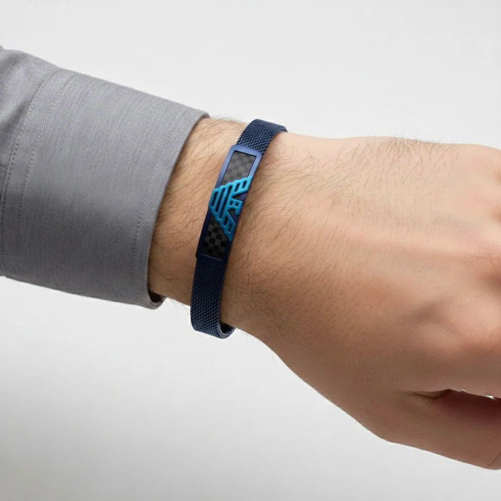 BRACELET MOTIF ARMANII BLUE