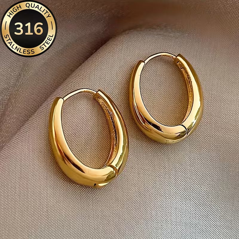 boucles d'oreilles ovales