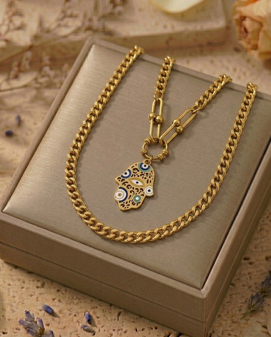 Œil Bleu collier