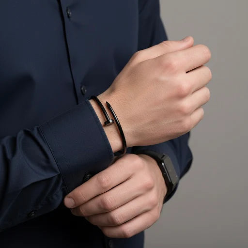 BRACELET CLOU BLACK