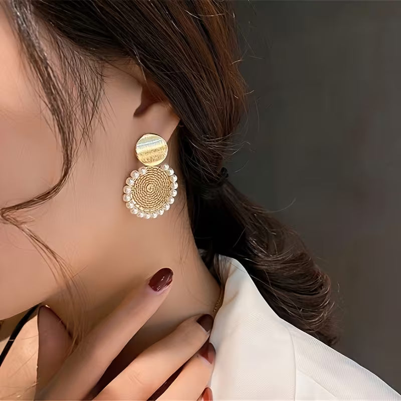 boucles d'oreilles rondes