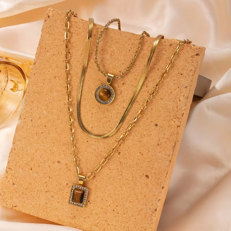 Collier Géométriques 3 pièces