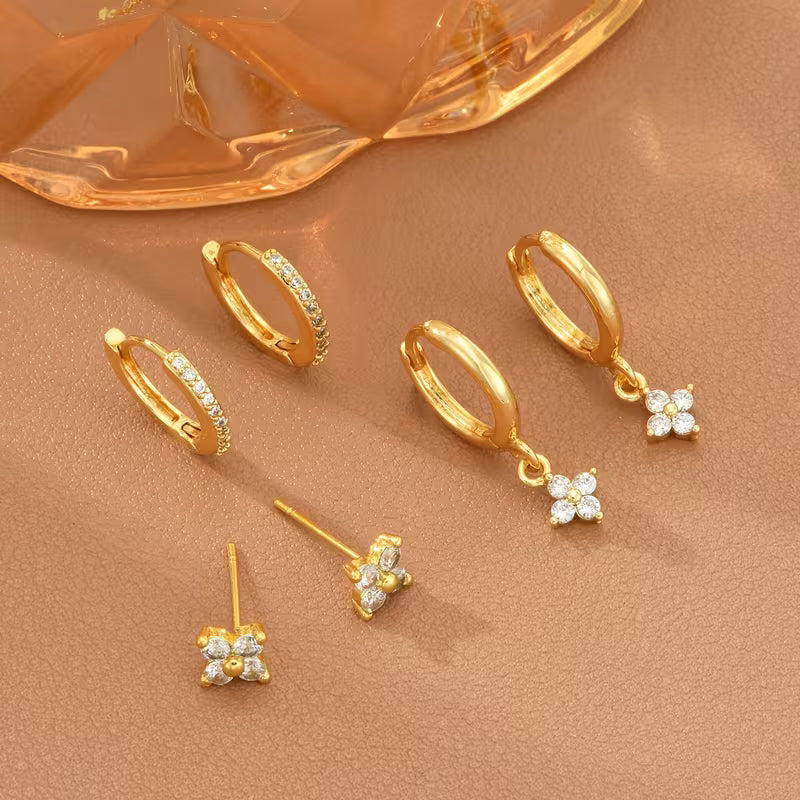 Ensemble de 6 pinces d'oreille élégantes