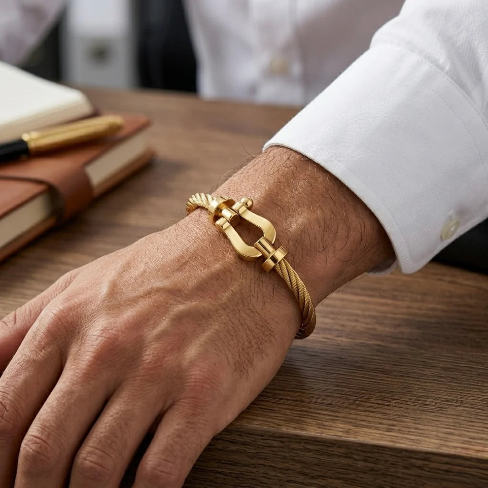 BRACELET CABLE DORE ( FRAD