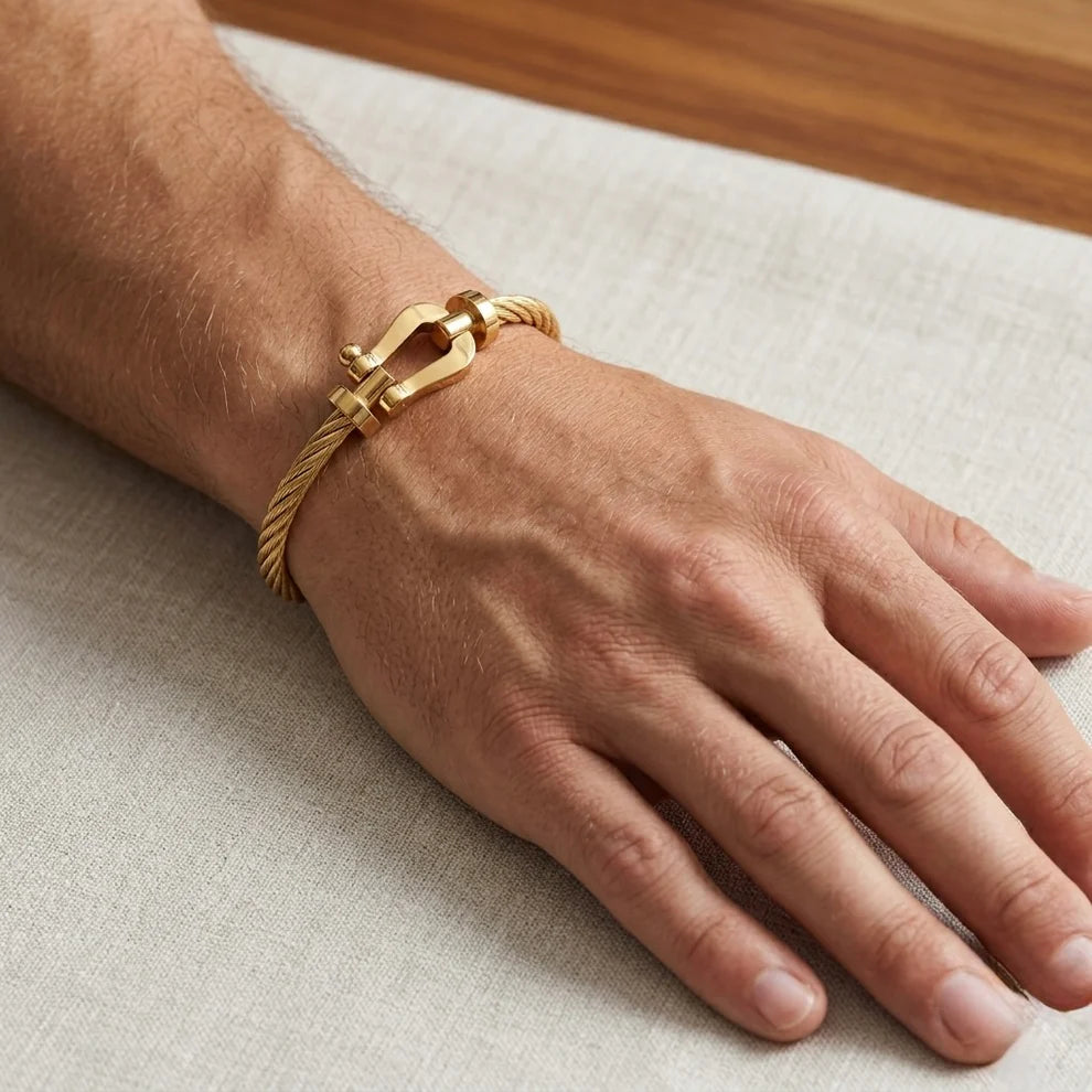 BRACELET CABLE DORE ( FRAD