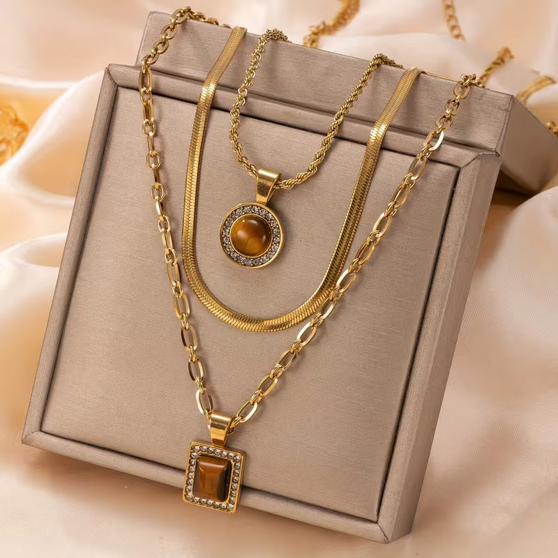 Collier Géométriques 3 pièces