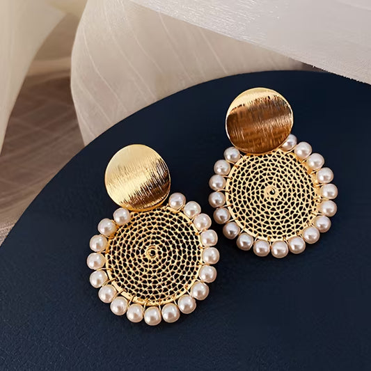 boucles d'oreilles rondes