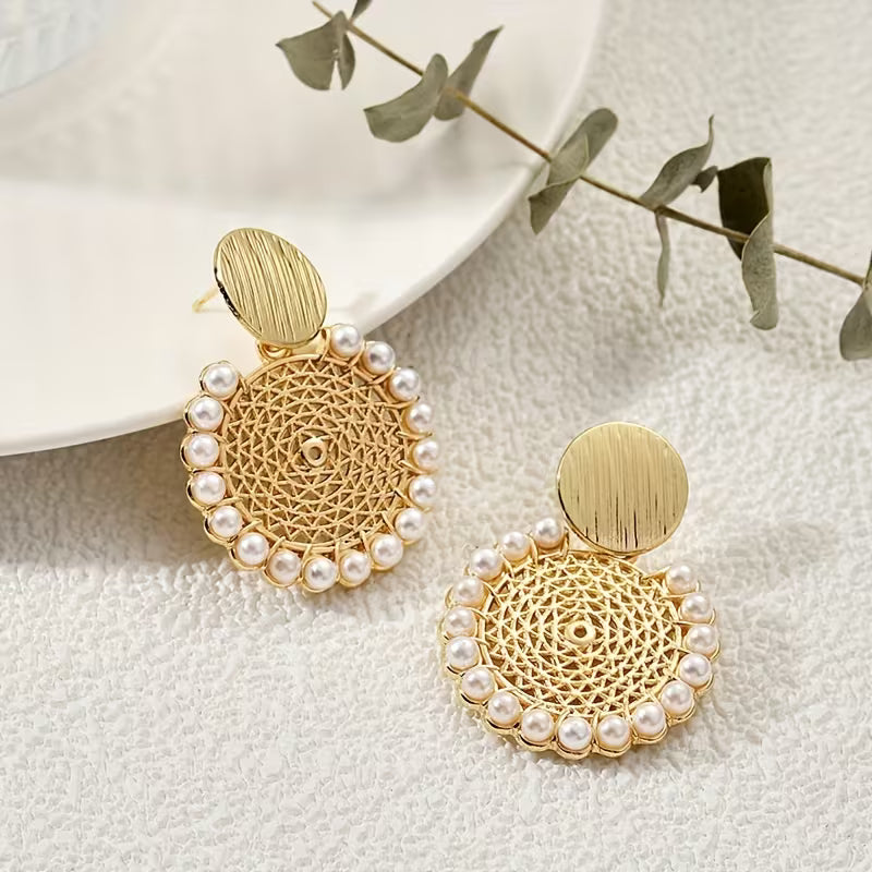 boucles d'oreilles rondes