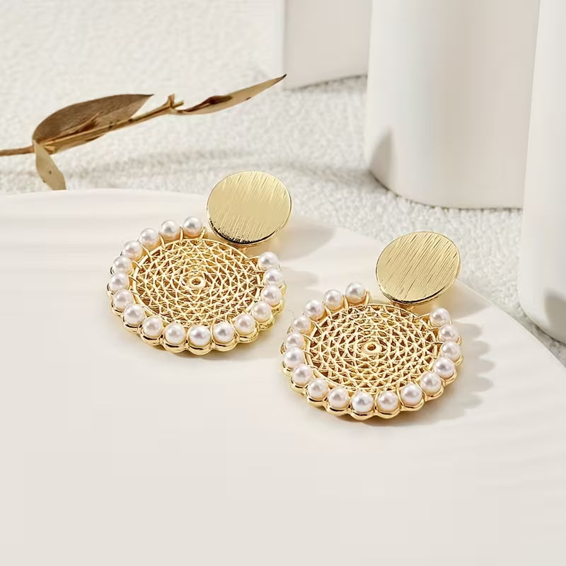 boucles d'oreilles rondes