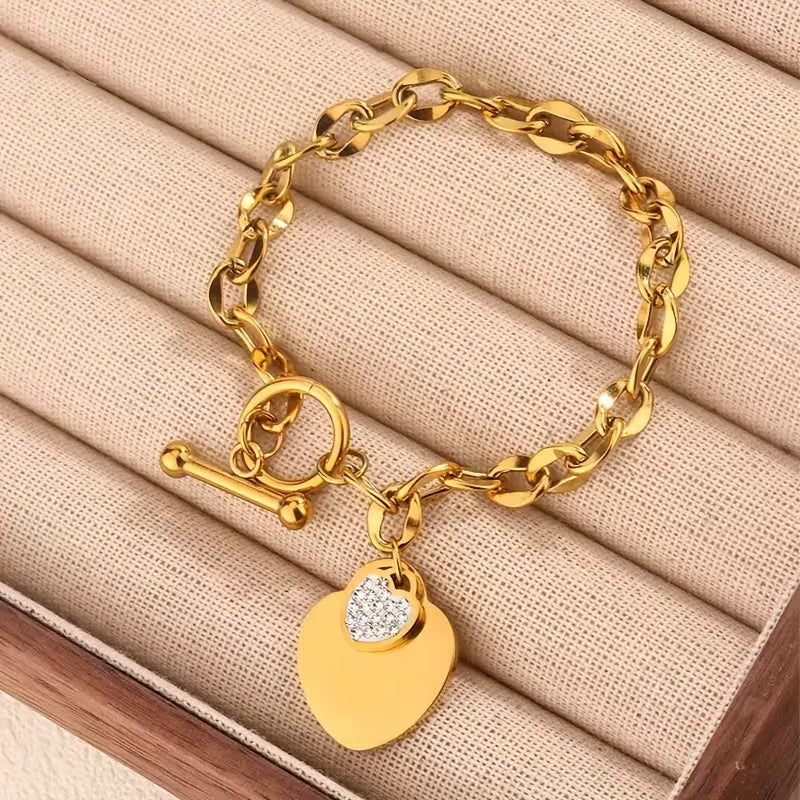 Bracelet Pendentif Cœur d'Amour
