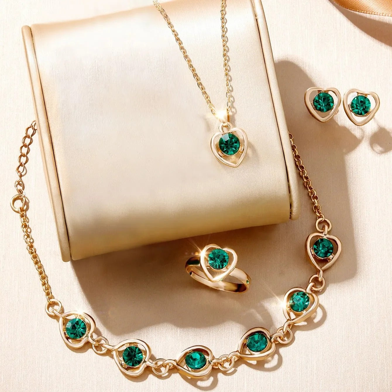 Ensemble de Bijoux de Luxe 5 Pièces